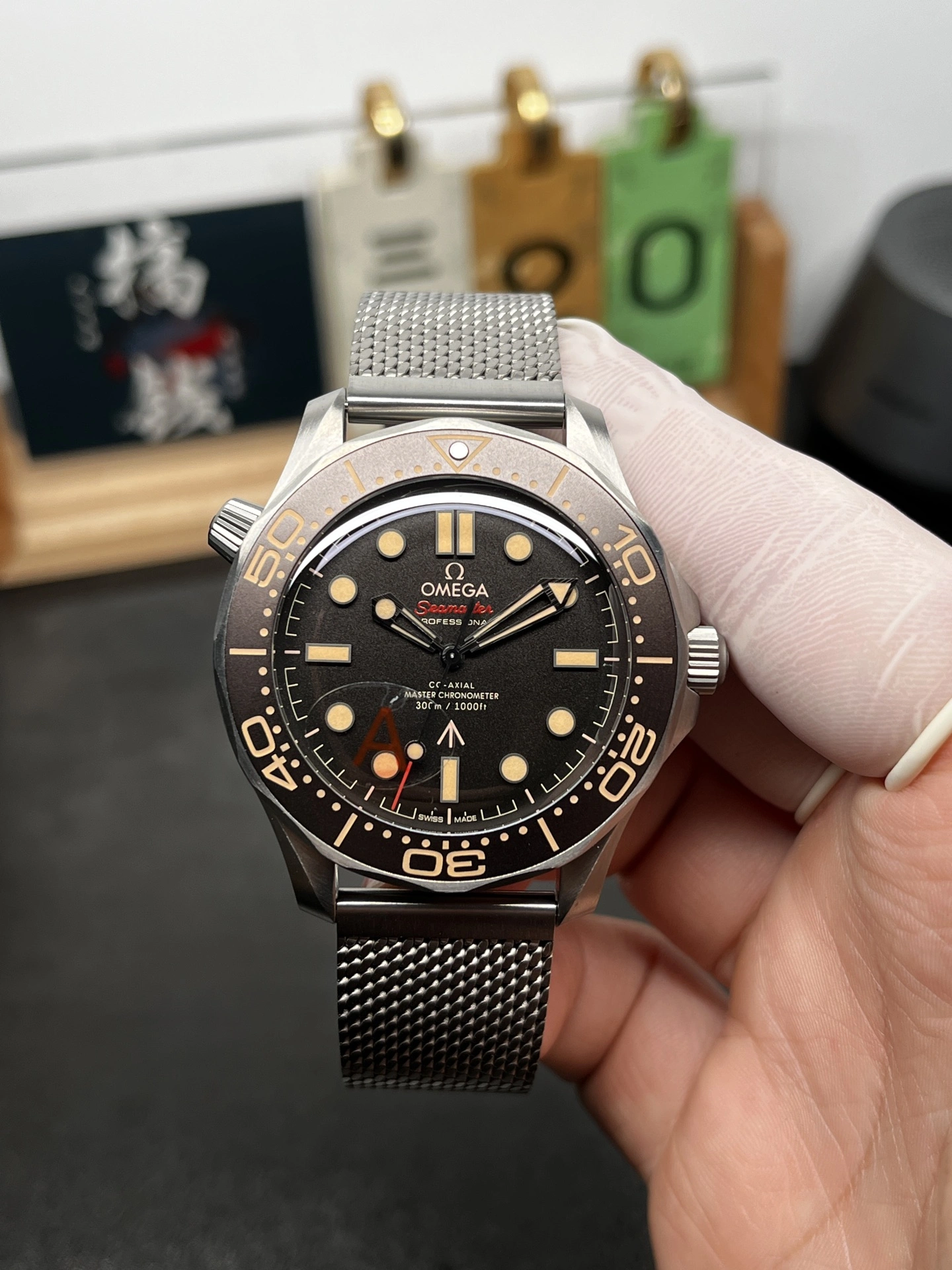 Thermal CBD Factory Omega Seamaster Diver 300M 42mm 007 Edition “No Time To Die” Titanium Mesh (210.90.42.20.01.001) 1:1 Super Clone – DD8806 Movement 221